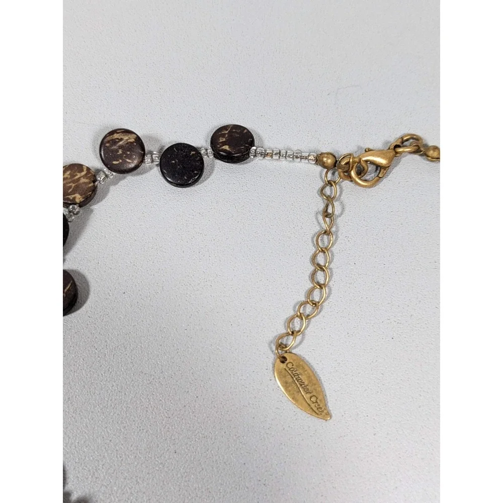 Coldwater Creek Gold Disc Layered Necklace Boho Tribal‎ 19
